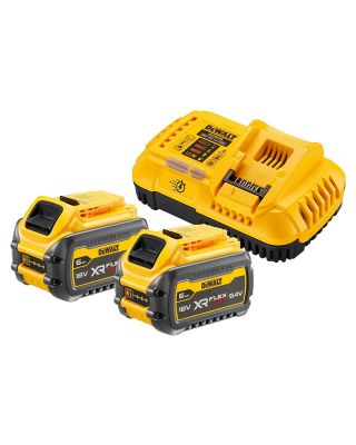 DeWALT DCB118T2 set met acculader en 18V/54V 6,0Ah accu's