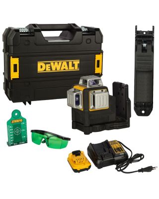 DeWALT DCE089D1G kruislijnlaser groen 360° 10,8V 2,0Ah + TSTAK