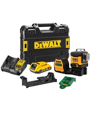 DeWALT DCE089D1G18 kruislijnlaser groen 18V 2,0Ah + TSTAK