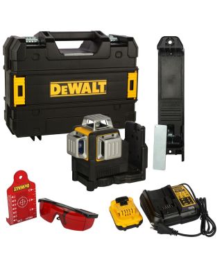 DeWALT DCE089D1R kruislijnlaser 360° rood 10,8V 2,0Ah + koffer