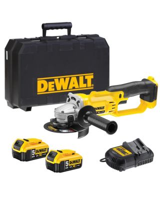 DeWALT DCG412P2 accu haakse slijper 125 mm 18V 5,0Ah + TSTAK