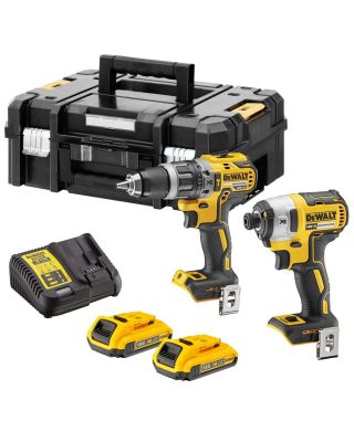 DeWALT DCK266D2T combiset 2-delig - 2x 18V 2,0Ah + TSTAK