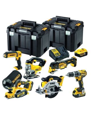 DeWALT DCK665P3T combiset 6-delig - 3x 18V 5,0Ah + TSTAK koffers