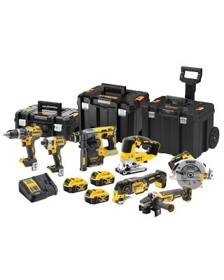 DeWALT DCK755P3T combiset 7-delig - 3x 18V 5,0Ah + TSTAK koffers + trolley