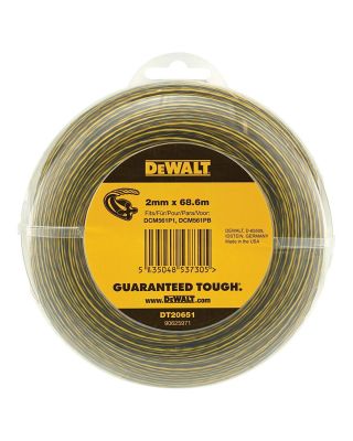 DeWALT DT20651 grastrimmerdraad 2 mm dik 68,6 mtr