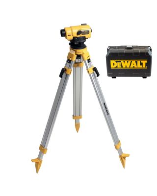 DeWALT DW096PK waterpastoestel met statief - vergroting 26x