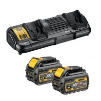 DeWALT DCB132T2 set duolader met 18V/54V 6,0Ah accu's