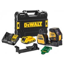 DeWALT DCE088D1G18 kruislijnlaser groen 18V 2,0Ah + TSTAK