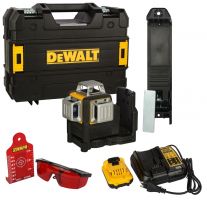 DeWALT DCE089D1R kruislijnlaser 360° rood 10,8V 2,0Ah + koffer