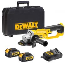 DeWALT DCG412L2 accu haakse slijper 125 mm 18V 3,0Ah + koffer