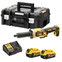 DeWALT DCG426P2 accu stiftslijper 18V 5,0Ah + TSTAK opbergkoffer