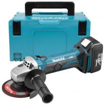 Makita BGA452RMJ accu haakse slijper 115 mm 18V 3,0Ah + Mbox koffer