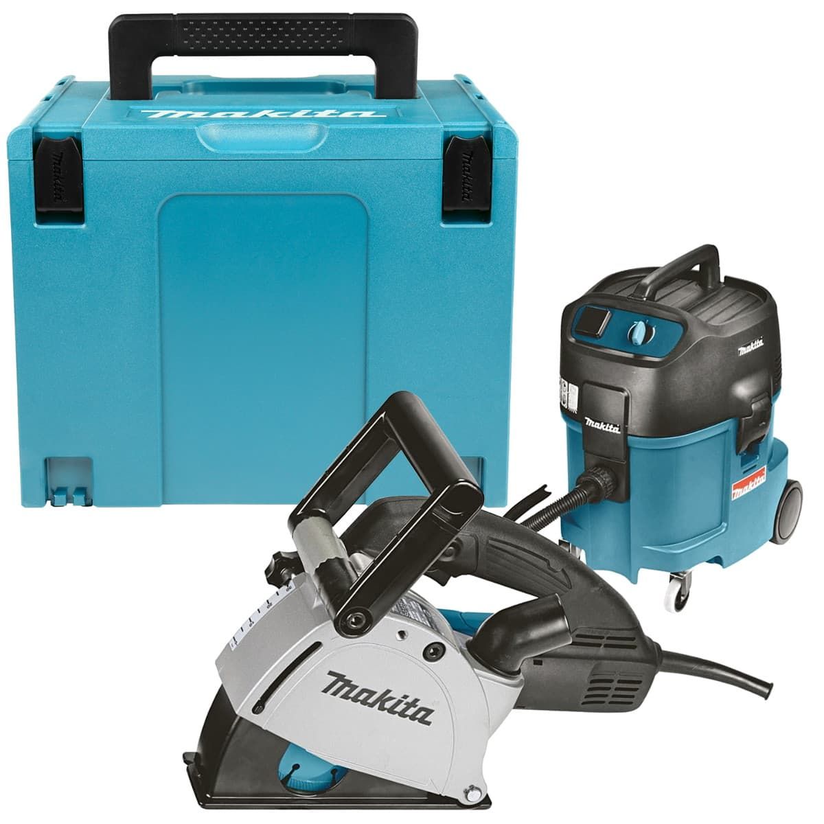 Makita DK0043J sleuvenfrees en bouwstofzuiger + Mbox