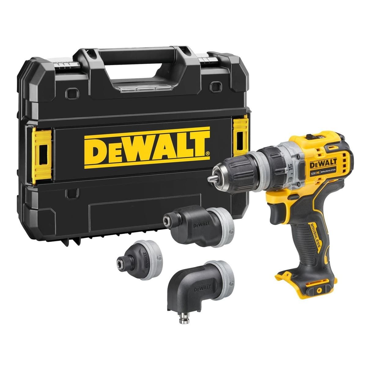 DeWALT DCD703NT accu schroefboormachine body 12V + koffer en vier boorkoppen