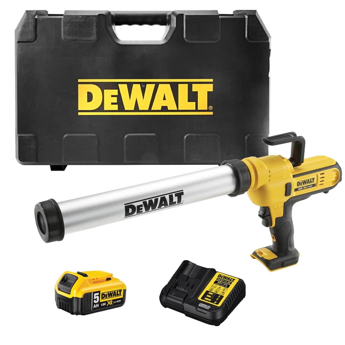 DeWALT DCE580P2 accu kitspuit 18V 5,0Ah + koffer