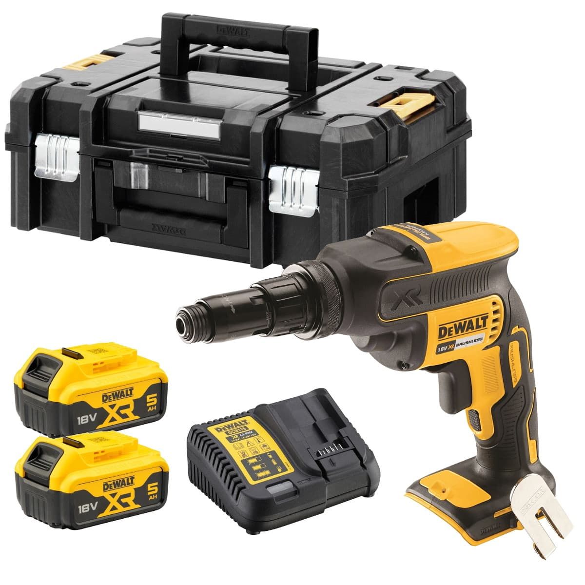 DeWALT DCF622P2 accu gipsschroefmachine 18V 5,0Ah + TSTAK