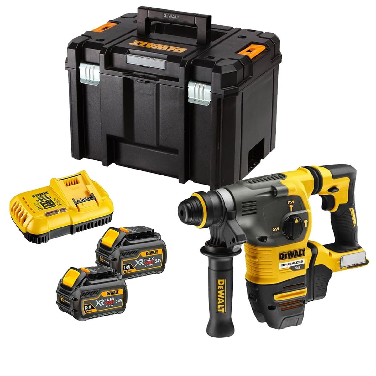 DeWALT DCH333T2 accu combihamer SDS-plus 54V 6,0Ah + TSTAK