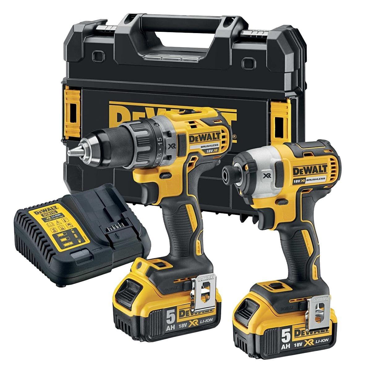 DeWALT DCK268P2T combiset 2-delig - 2x 18V 5,0Ah + TSTAK