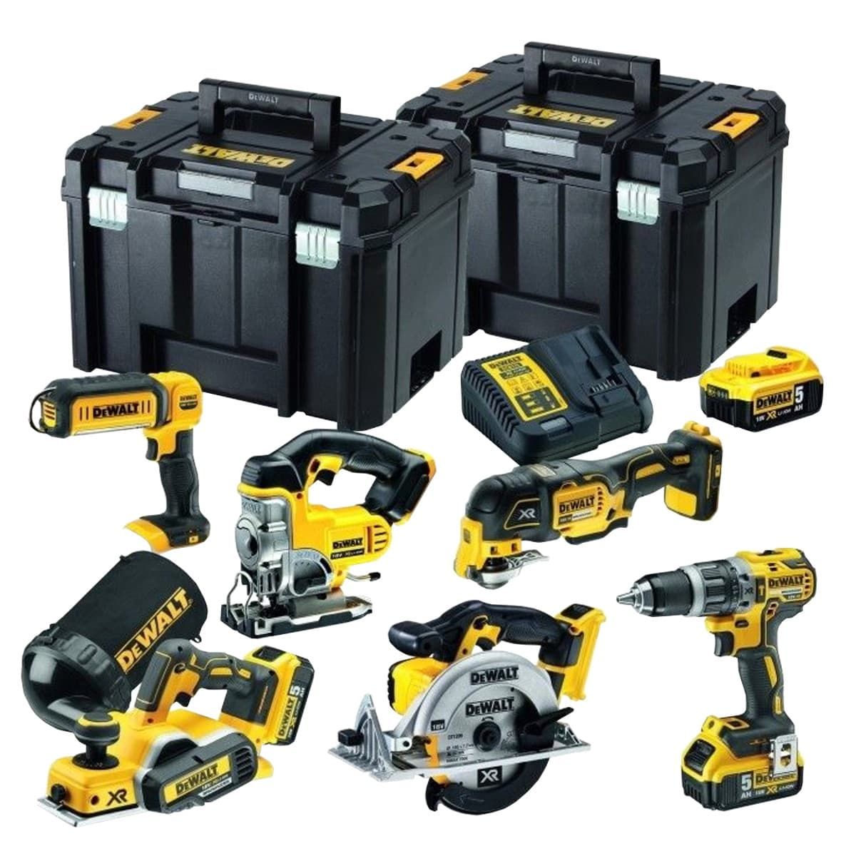 DeWALT DCK665P3T combiset 6-delig - 3x 18V 5,0Ah + TSTAK