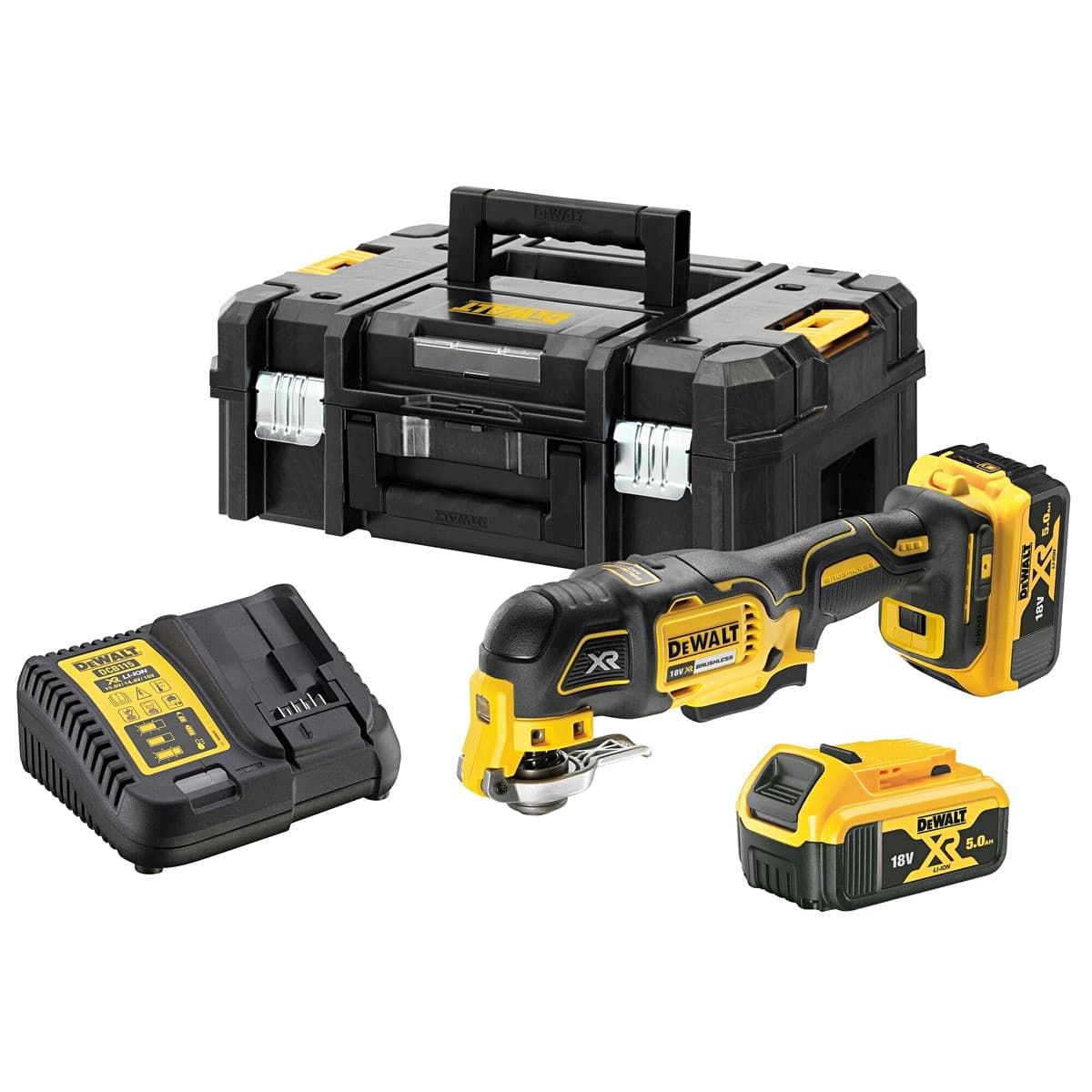 DeWALT DCS356P2 accu multitool 18V 5,0Ah + 35 accessoires en TSTAK