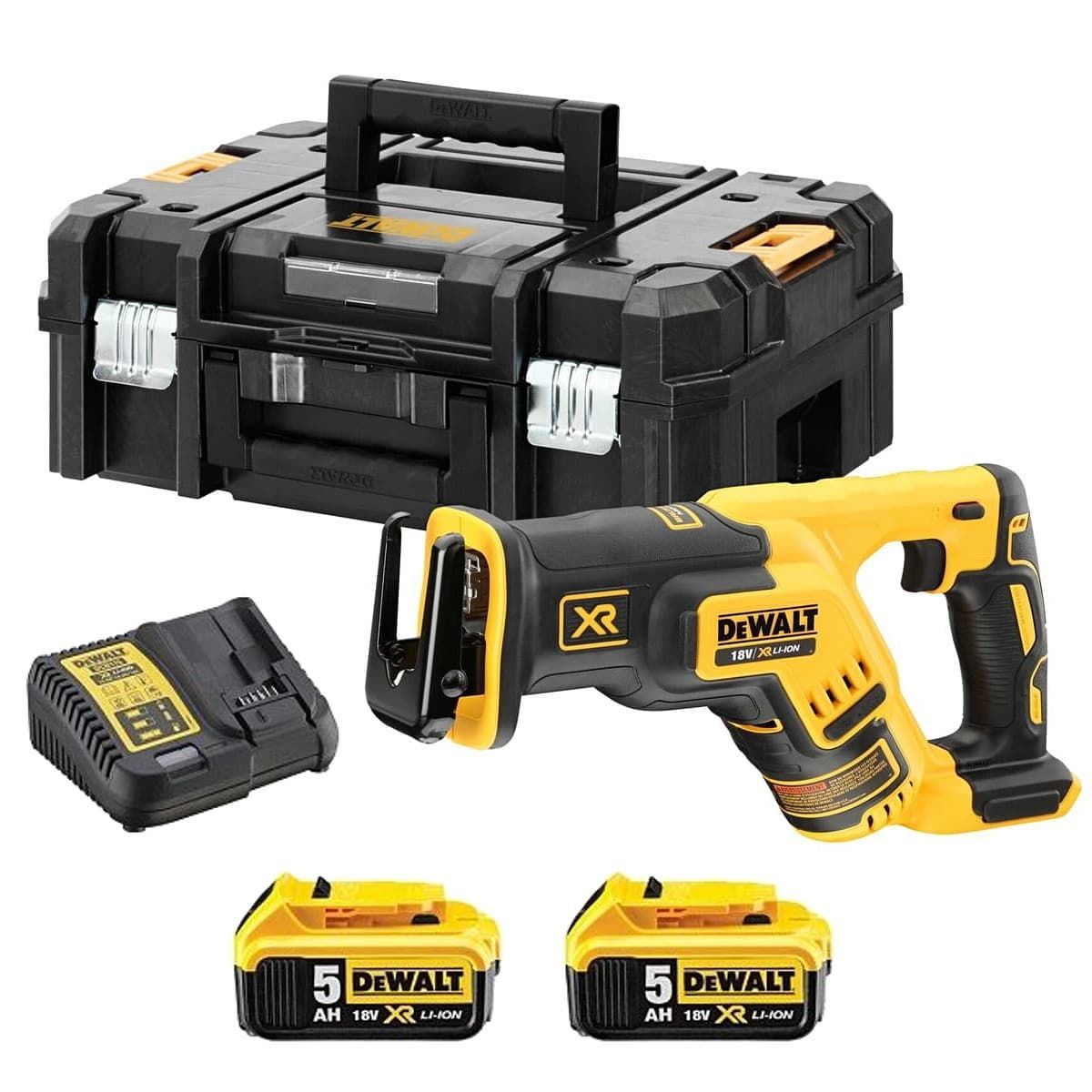 DeWALT DCS367P2 accu reciprozaag 18V 5,0Ah + TSTAK