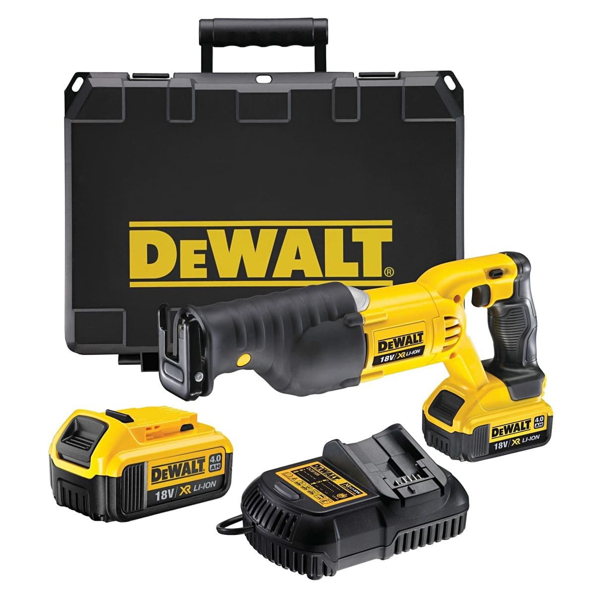 DeWALT DCS380M2 accu reciprozaag 18V 4,0Ah + koffer