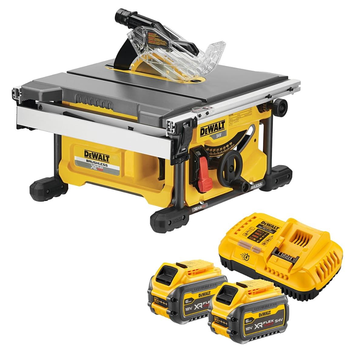 DeWALT DCS7485T2 accu zaagtafel 210 mm 54V 6,0Ah