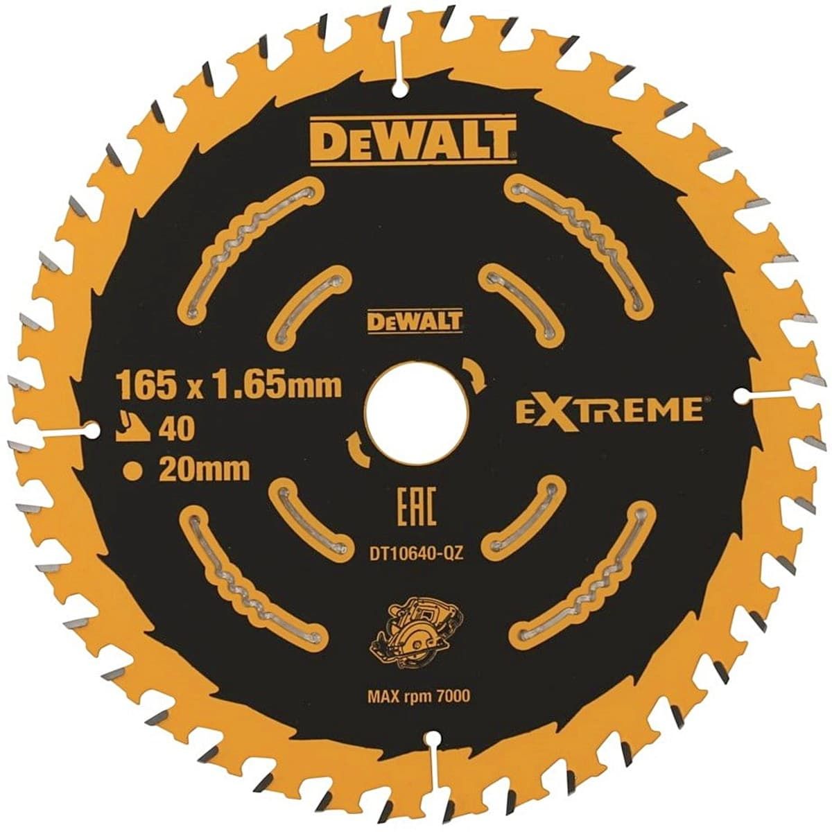 DeWALT DT10640 cirkelzaagblad 165 x 20 mm 40T