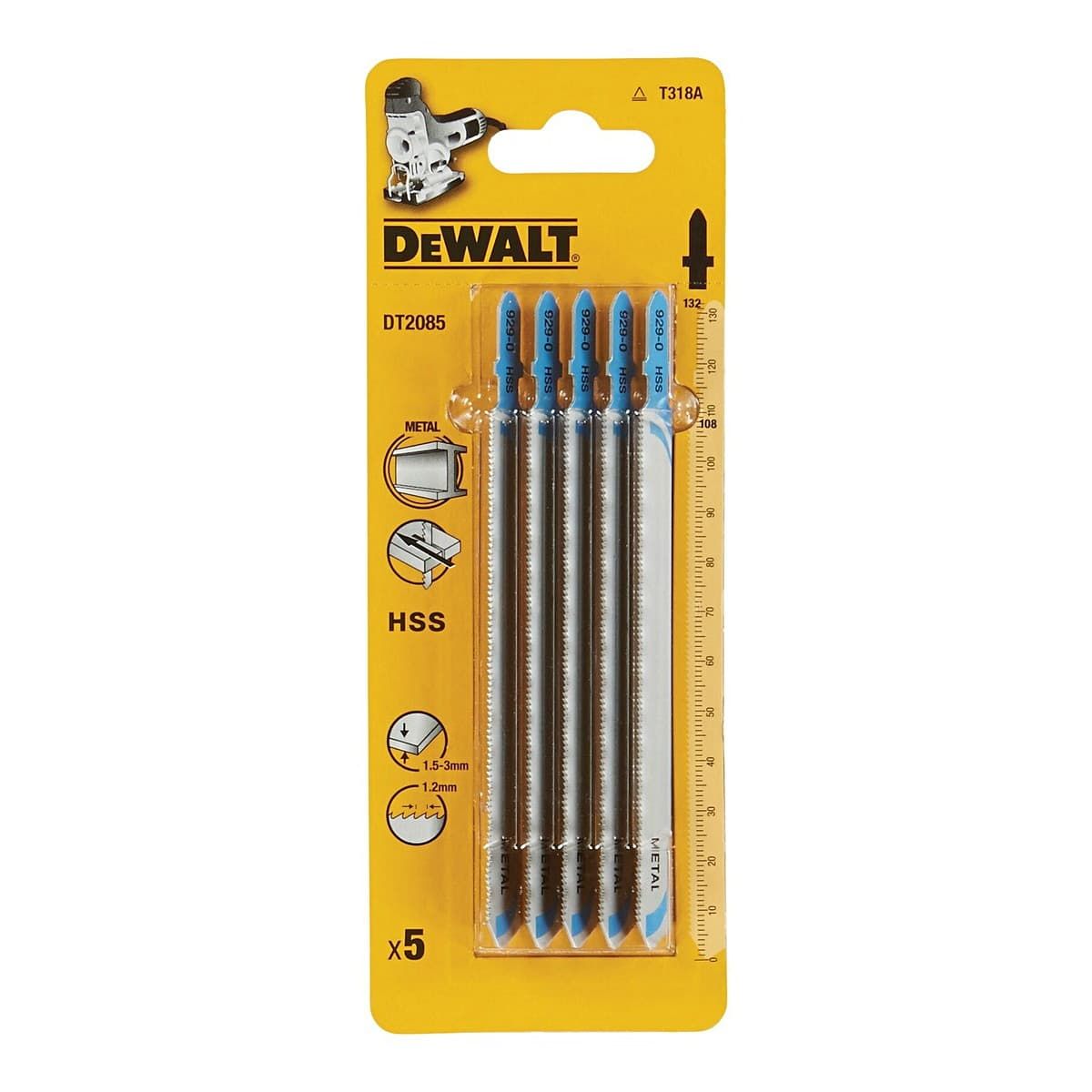 DeWALT DT2085 decoupeerzaagblad metaal aluminium - 5 stuks