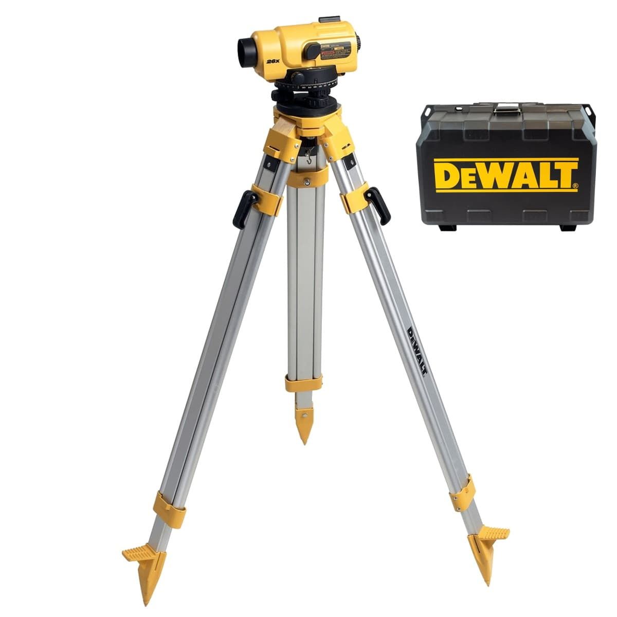 DeWALT DW096PK waterpastoestel met statief - vergroting 26x