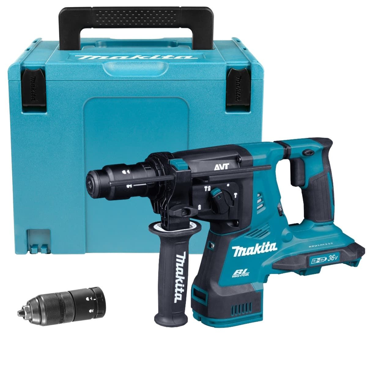 Makita DHR281ZJ accu combihamer SDS plus body 2,9J 36V + Mbox