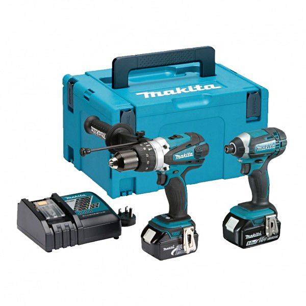 Makita DLX2145MJ combiset met accu klopboormachine en slagschroevendraaier in Mbox