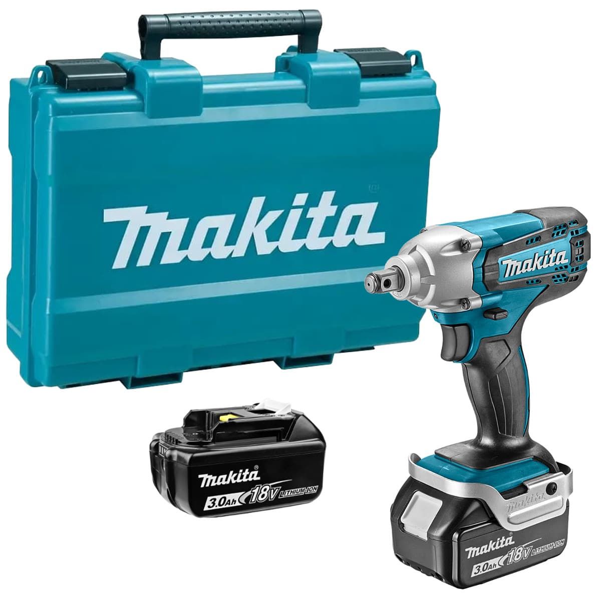 Makita DTW190SFE accu slagmoersleutel 18V 3,0Ah + koffer